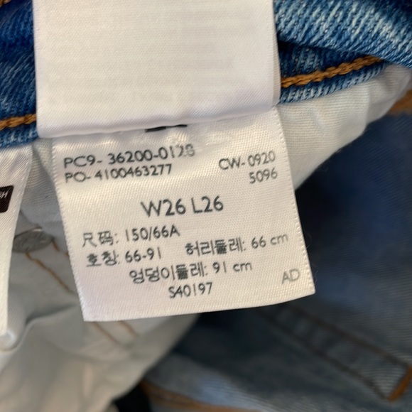 Levi 501 jeans w26 l26 - Picture 3 of 4